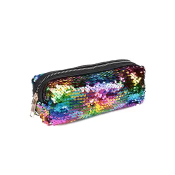 Reversible Pen Bags Portable Large Rainbow Sequin Pouch Storage Bag Pencil Bags Colourful Organizer Student Pencil Case
Reversible Pen Bags Portable Large Rainbow Sequin Pouch Storage Bag Pencil Bags Colourful Organizer Student Pencil Case