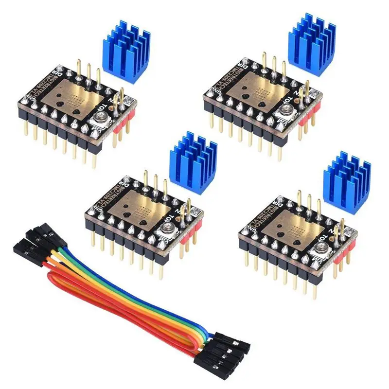 TMC2209 V1.2 Stepper Motor Driver 2.8A Peak Driver 3D Printer Parts for SKR V1.3 SKR PRO V1.1
TMC2209 V1.2 Stepper Motor Driver 2.8A Peak Driver 3D Printer Parts for SKR V1.3 SKR PRO V1.1