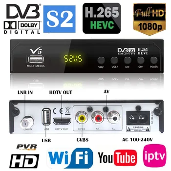 DVB S2 TV Tuner Full HD Digital TV Receiver TV Box USB WIFI IPTV Biss key Power Vu Russian Italian Set Top Box H265 TV Receiver
DVB S2 TV Tuner Full HD Digital TV Receiver TV Box USB WIFI IPTV Biss key Power Vu Russian Italian Set Top Box H265 TV Receiver