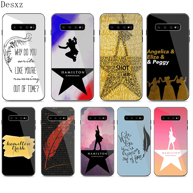 Phone Case Glass for Samsung A40 A50 A10 A20 A30 A60 A70 S10 S7 Edge S8 S9 Note 8 9 10 Plus Cover Hamilton Musical Lyric | Мобильные
