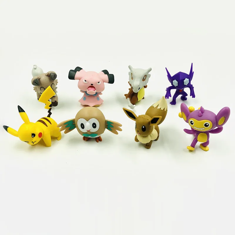 Игрушки Pokemon Gashapon Пикачу Eevee различные виды Милая Мини-фигурка модель орнамент