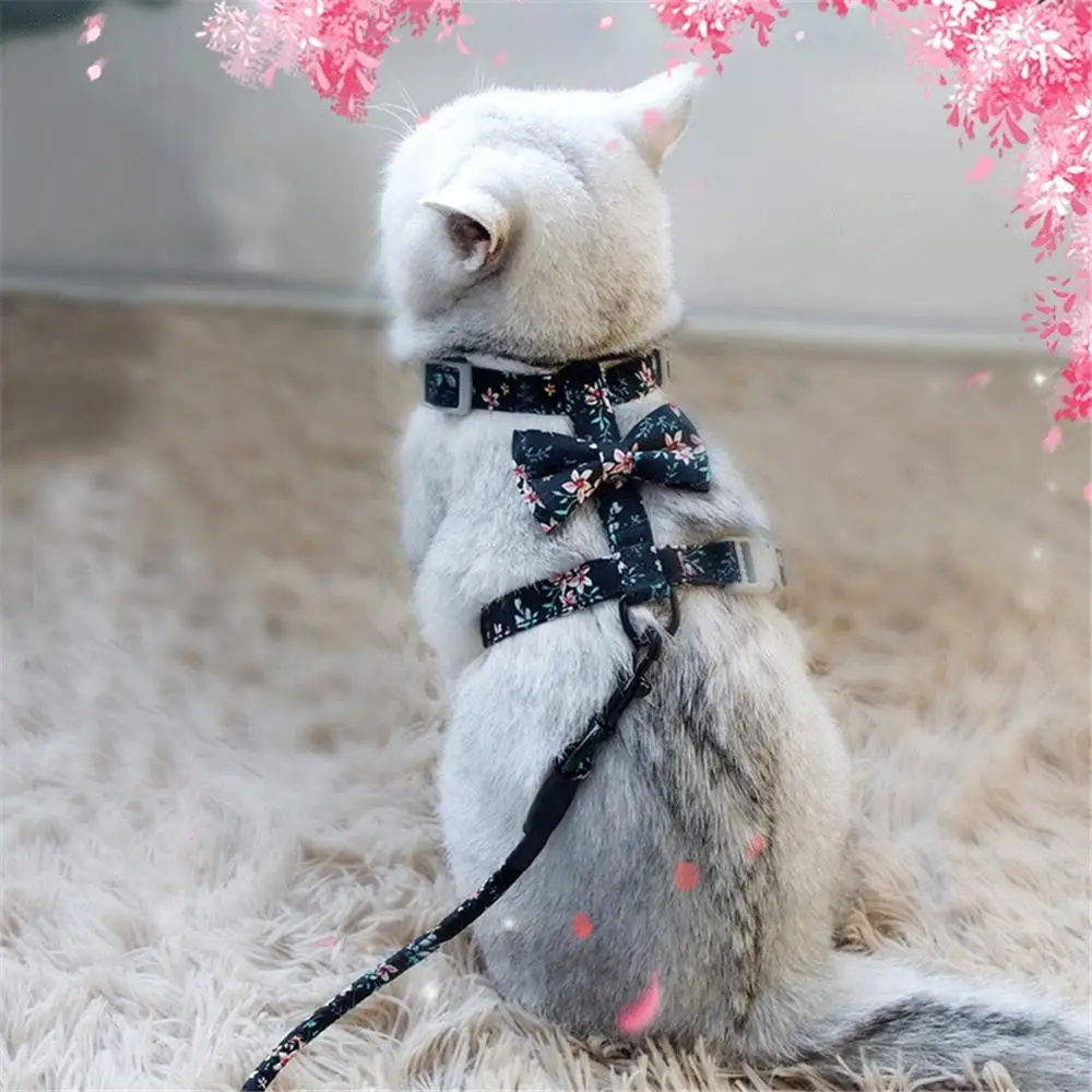 Adjustable Cat Harness Belt Puppy Walking Lead Kitten Halter Collar Leash Pet Traction Rope Bowknot Floral Chest Back Harnesses
Adjustable Cat Harness Belt Puppy Walking Lead Kitten Halter Collar Leash Pet Traction Rope Bowknot Floral Chest Back Harnesses
