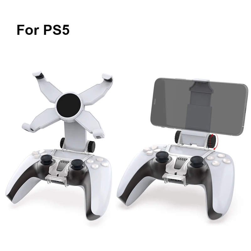 SmartPhone Clamp Adjustable Game Clip for SONY PlayStation 5 PS5 Wireless Controller Gamepad Mobile Phone Holder Bracket
SmartPhone Clamp Adjustable Game Clip for SONY PlayStation 5 PS5 Wireless Controller Gamepad Mobile Phone Holder Bracket