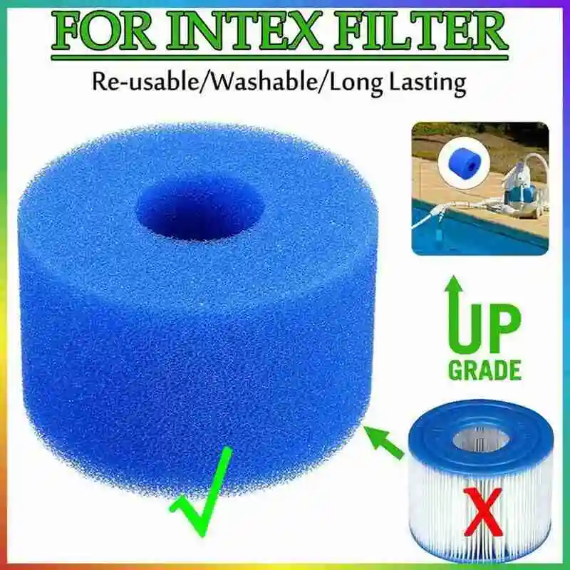 4PCS Swimming Pool Filter For Reusable Washable Type Round Sponge Foam Cartridge Filter Cleaner Pool Accessories
4PCS Swimming Pool Filter For Reusable Washable Type Round Sponge Foam Cartridge Filter Cleaner Pool Accessories
