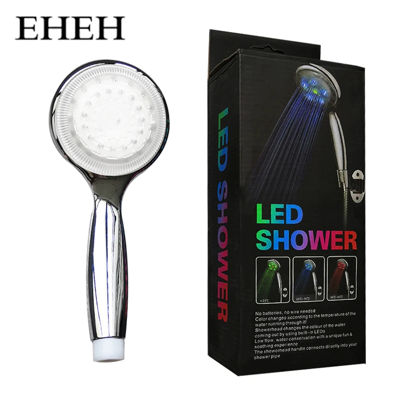 EHEH New Arrival 3 Colors LED Shower Head Temperature Control Spray Nozzle with Colorful Box Exquisite Bathroom Showerhead
EHEH New Arrival 3 Colors LED Shower Head Temperature Control Spray Nozzle with Colorful Box Exquisite Bathroom Showerhead