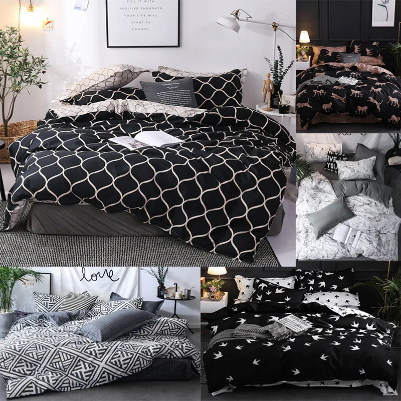 Bedding Set 3pcs Geometric Printing Bed Lines Include Duvet Cover &Pillowcases Beddingset Cover Home Textile Polyester Bed Sets
Bedding Set 3pcs Geometric Printing Bed Lines Include Duvet Cover &Pillowcases Beddingset Cover Home Textile Polyester Bed Sets