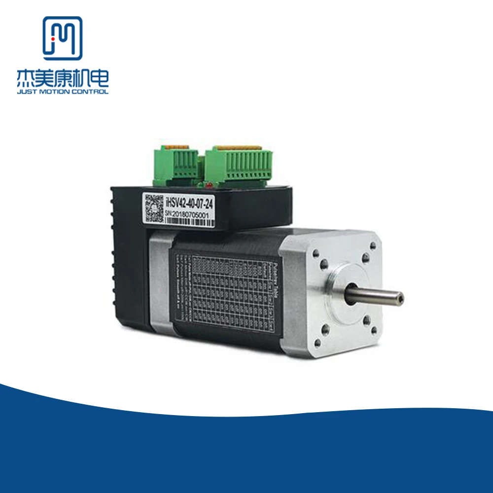 JMC 78W NEMA 17 Integrated AC servo motor Shaft 5mm work 24VDC with 1000 lines encoder Integrated servo motor iHSV42-40-07-24
JMC 78W NEMA 17 Integrated AC servo motor Shaft 5mm work 24VDC with 1000 lines encoder Integrated servo motor iHSV42-40-07-24
