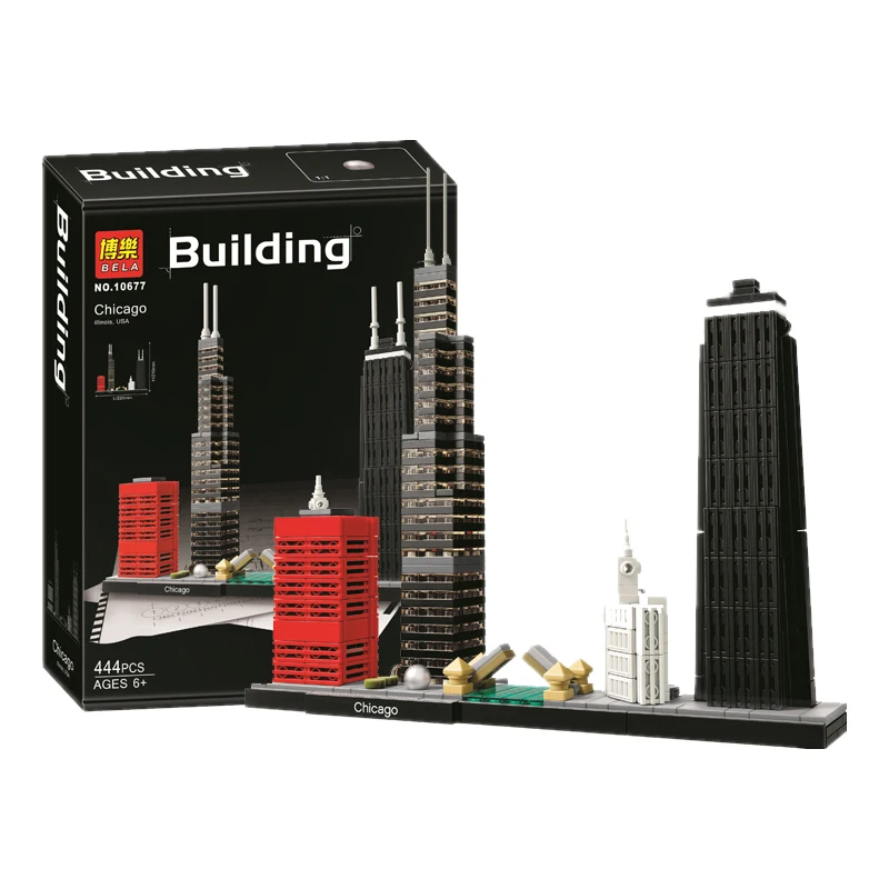 with box Bela 10677 legoinglys Architecture Building Sets Chicago 21033 Willis Tower Model Building Block Bricks Toys
with box Bela 10677 legoinglys Architecture Building Sets Chicago 21033 Willis Tower Model Building Block Bricks Toys