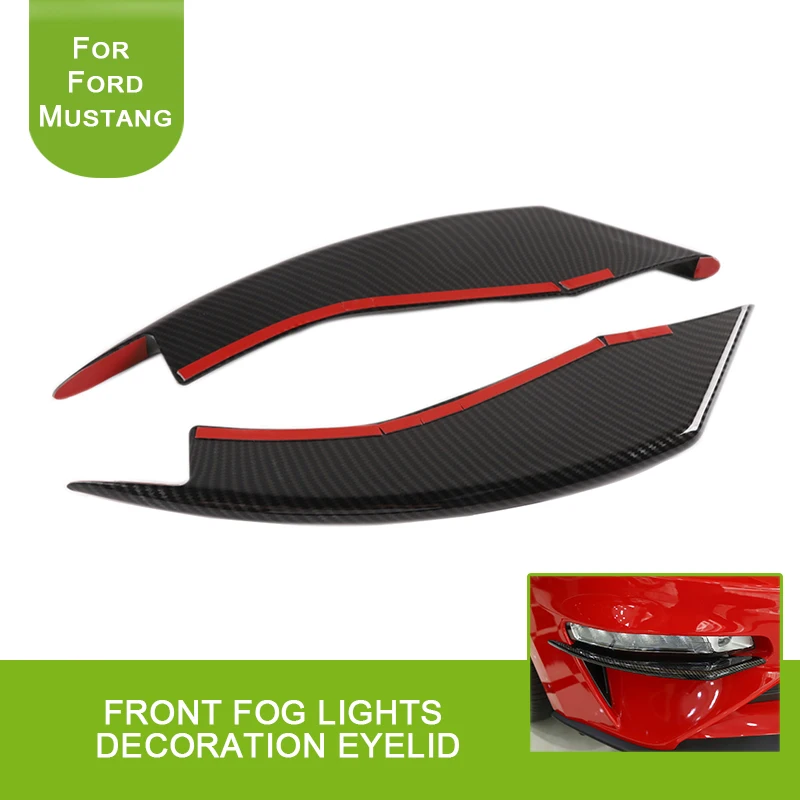 For Ford Mustang 2018+ Front Fog Lights Decoration Lamp Eyelid Cover Frame Car Styling Accessories Exterior Sticker Carbon fiber
For Ford Mustang 2018+ Front Fog Lights Decoration Lamp Eyelid Cover Frame Car Styling Accessories Exterior Sticker Carbon fiber