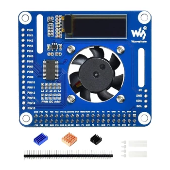 Waveshare PWM Controlled Fan HAT for Raspberry Pi with I2C Bus PCA9685 Driver Temperature Monitor
Waveshare PWM Controlled Fan HAT for Raspberry Pi with I2C Bus PCA9685 Driver Temperature Monitor