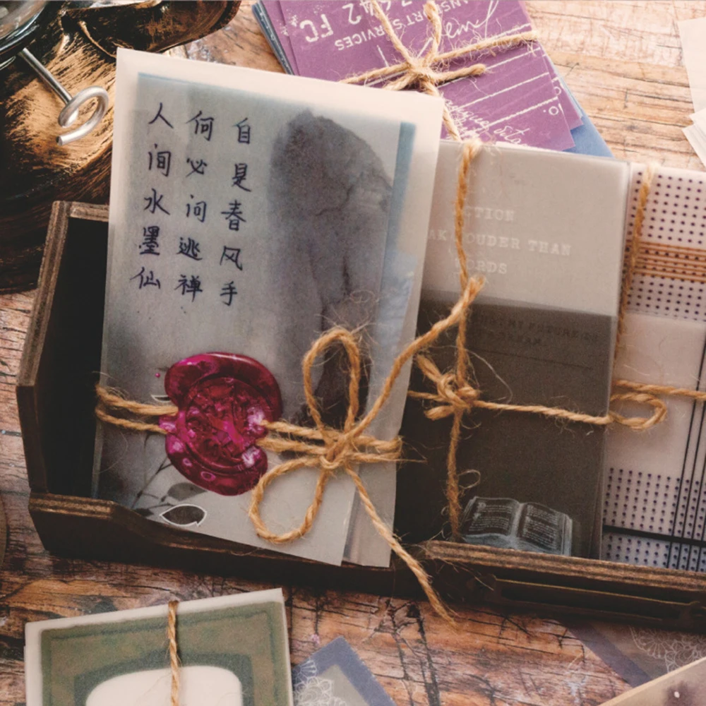 30PCs/Pack Retro Ink Painting Message Paper Note Pad DIY Craft Scrapbooking Natural Printing Planner School Stationery Note Pad
30PCs/Pack Retro Ink Painting Message Paper Note Pad DIY Craft Scrapbooking Natural Printing Planner School Stationery Note Pad