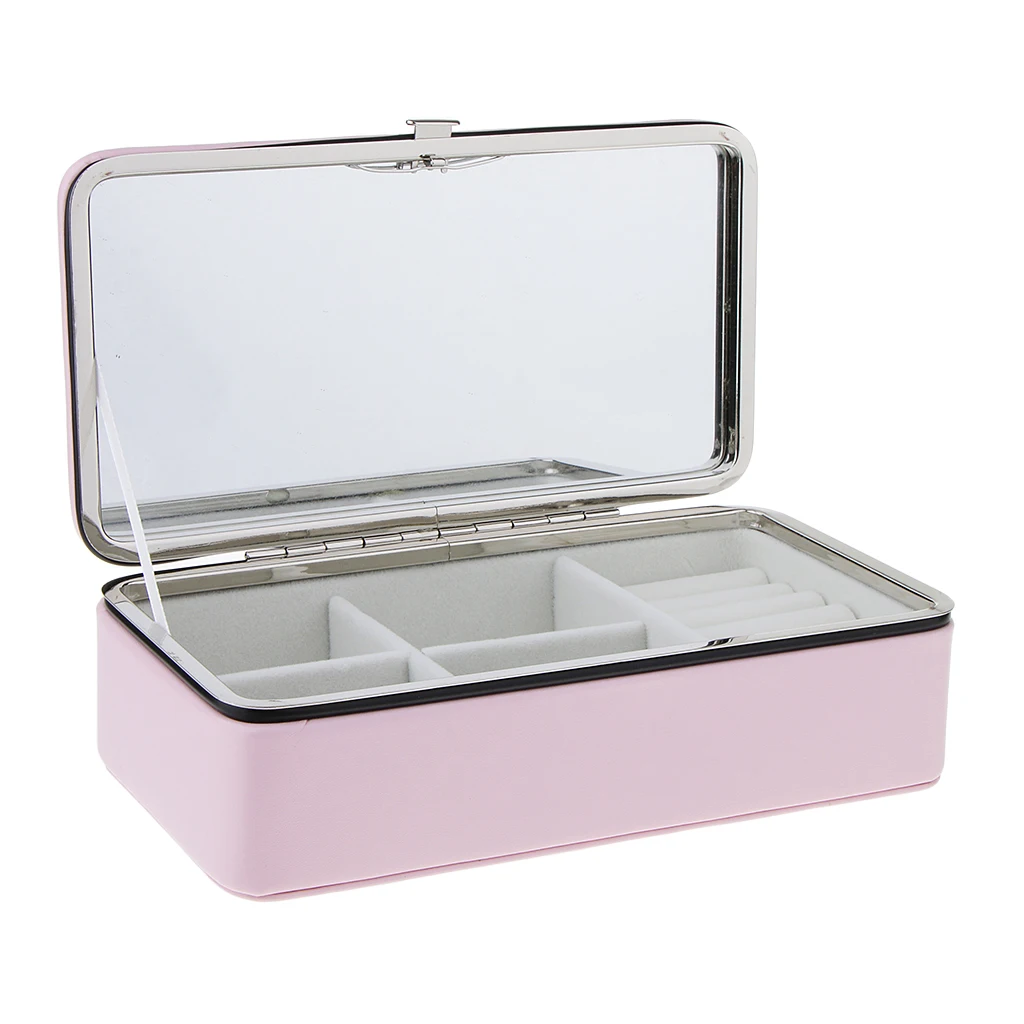 Travel Jewelry Box Pink PU Leather Jewelry Storage Case with Large Mirror Makeup Lady Girls Accessories
Travel Jewelry Box Pink PU Leather Jewelry Storage Case with Large Mirror Makeup Lady Girls Accessories