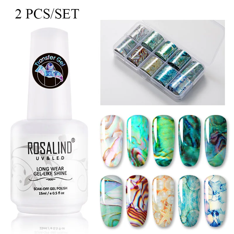 ROSALIND Transfer Gel Nail Polish With Sticker Nail Gel Hybrid Primer UV Lamp For Manicure Semi Permanent Gel Lacquer Nail Art
ROSALIND Transfer Gel Nail Polish With Sticker Nail Gel Hybrid Primer UV Lamp For Manicure Semi Permanent Gel Lacquer Nail Art