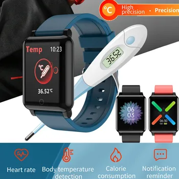 Smart Watch Body Temperature Blood Pressure Heart Rate Sleep Monitor Bracelet Temperature Monitoring Smart Watch Waterpfoof g5
Smart Watch Body Temperature Blood Pressure Heart Rate Sleep Monitor Bracelet Temperature Monitoring Smart Watch Waterpfoof g5