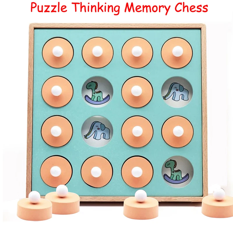 Memory Match Chess Game 3D Puzzles Wooden Early Educational Family Party Casual Interaction Game Toy For Children Kid R62-0002
Memory Match Chess Game 3D Puzzles Wooden Early Educational Family Party Casual Interaction Game Toy For Children Kid R62-0002