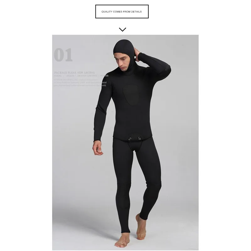 3mm Neoprene Diving Suit For Men Swimming Surfing Jump Suit Surfacing Warm Wetsuit Suspender Trousers And Jacket 2pcs/set(XXXL)
3mm Neoprene Diving Suit For Men Swimming Surfing Jump Suit Surfacing Warm Wetsuit Suspender Trousers And Jacket 2pcs/set(XXXL)