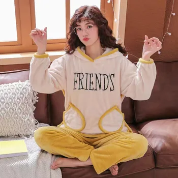 5XL Women's Velvet Pajamas Two Piece Jogging Set Winter Flannel Fat Nightgrown Female Pyjamas Cute Night Lounge Suits Kigurumi
5XL Women's Velvet Pajamas Two Piece Jogging Set Winter Flannel Fat Nightgrown Female Pyjamas Cute Night Lounge Suits Kigurumi
