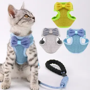Adjustable Pet Cat Leash Set Soft Bow Tie Escape Proof Cat Breathable Vest for Cats Outdoor Chest Strap Product
Adjustable Pet Cat Leash Set Soft Bow Tie Escape Proof Cat Breathable Vest for Cats Outdoor Chest Strap Product
