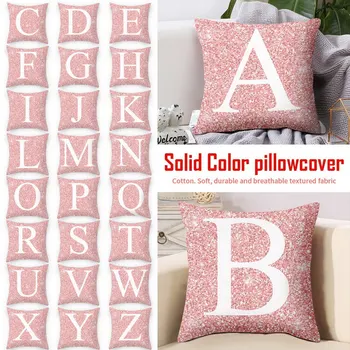 Pink English Alphabet Cushion Cover Polyester Nordic Style Hot Christmas Pillow Case Sofa Couch Throw Pillows Decorative Pillow 
Pink English Alphabet Cushion Cover Polyester Nordic Style Hot Christmas Pillow Case Sofa Couch Throw Pillows Decorative Pillow