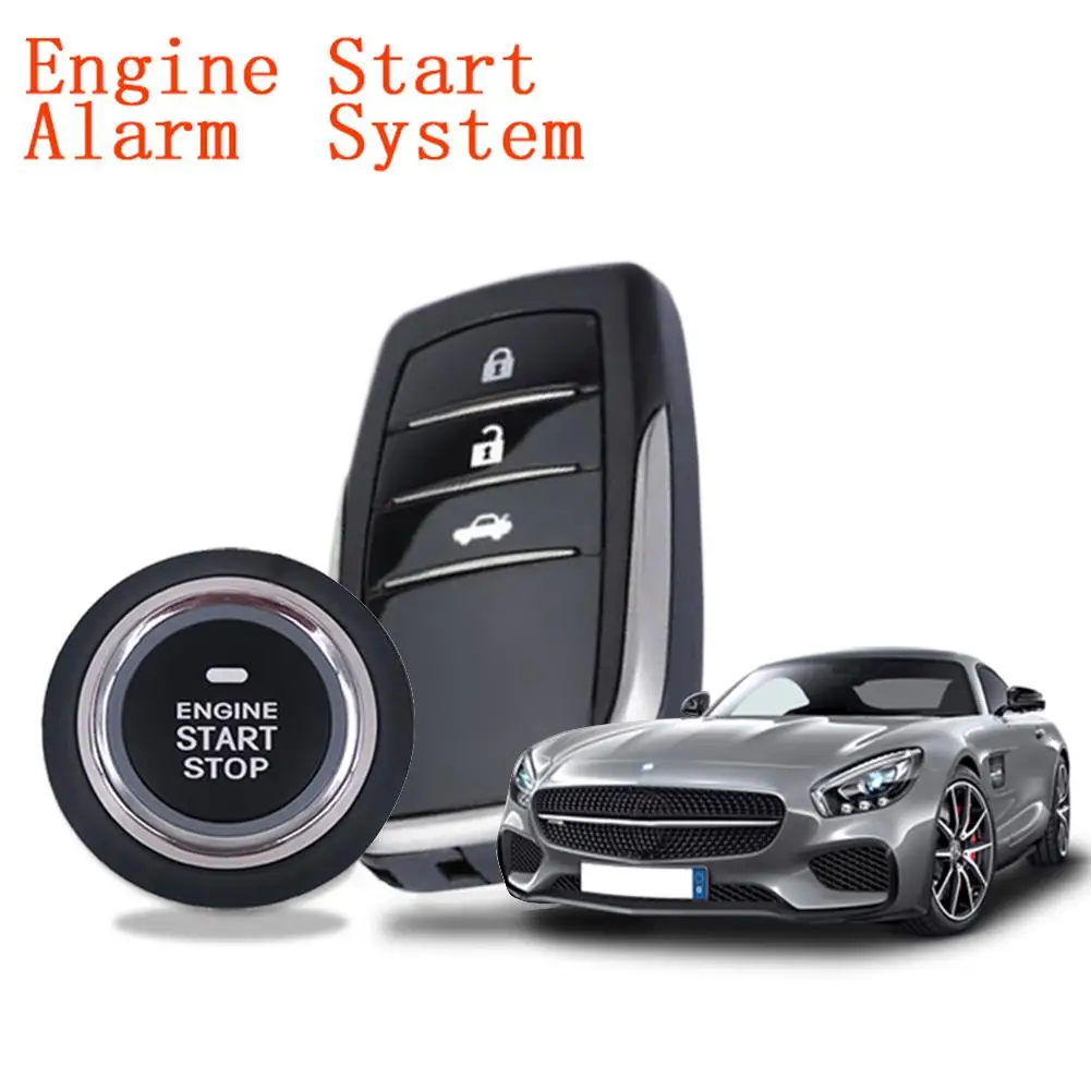 Smart One-button Start Car Alarm System Push Engine Stop Button Lock Ignition Keyless Entry | Автомобили и мотоциклы