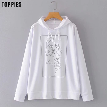 toppies white hooded sweatshirts womens charcater printing pullover hoodies loose oversized sweatshirts 2020 autumn 
toppies white hooded sweatshirts womens charcater printing pullover hoodies loose oversized sweatshirts 2020 autumn