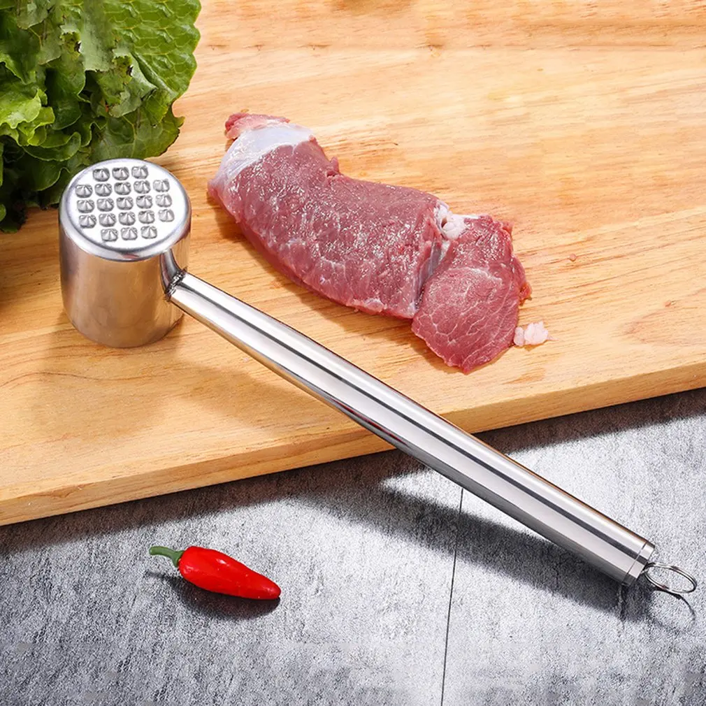 Profession 304 Stainless Steel Meat Tenderizer Hammer Double-sided Steak Beefsteak Pounder Mallet Kitchen Tools
Profession 304 Stainless Steel Meat Tenderizer Hammer Double-sided Steak Beefsteak Pounder Mallet Kitchen Tools
