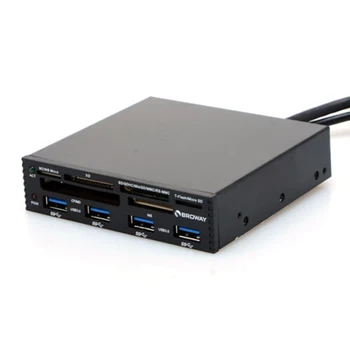 USB 3.0 2.0 Hub PCI-E PCI Express All In 1 Internal Card Reader Metal 3.5 
USB 3.0 2.0 Hub PCI-E PCI Express All In 1 Internal Card Reader Metal 3.5