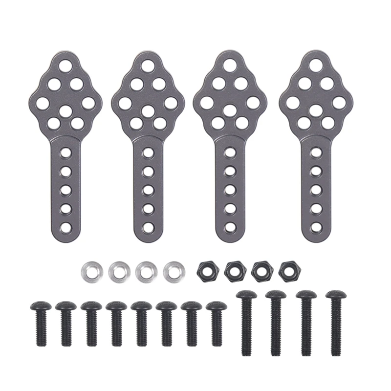 4Pcs CNC Metal Shock Absorber Mount Adjust Height Angle Stand for RC Crawler Car Axial SCX10 90046 D90 D110-Titanium Color
4Pcs CNC Metal Shock Absorber Mount Adjust Height Angle Stand for RC Crawler Car Axial SCX10 90046 D90 D110-Titanium Color