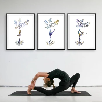 Yoga Print Tryptic Yoga Art Posters and Prints Woman Yoga Asanas Zen Wall Art Canvas Painting Pictures Yoga Studio Wall Decor
Yoga Print Tryptic Yoga Art Posters and Prints Woman Yoga Asanas Zen Wall Art Canvas Painting Pictures Yoga Studio Wall Decor