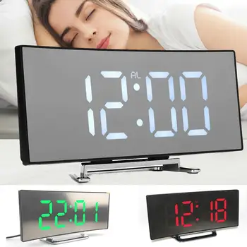 Digital Mirror Clock LED Alarm Clock Night Lights Battery Clock Clocks Snooze Home Use Function Table Desk Temperature Deco I8Q2
Digital Mirror Clock LED Alarm Clock Night Lights Battery Clock Clocks Snooze Home Use Function Table Desk Temperature Deco I8Q2