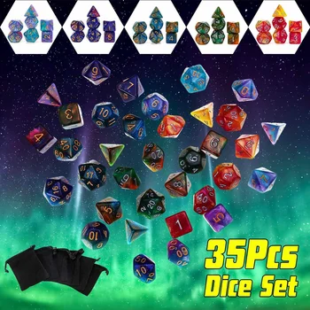 Super Universe Polyhedral Dice Set Best Gifts 5 Colors for Choose With Gift Bag 7Pcs/Set For Dungeons Dragons With Bag D4-D20
Super Universe Polyhedral Dice Set Best Gifts 5 Colors for Choose With Gift Bag 7Pcs/Set For Dungeons Dragons With Bag D4-D20