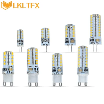 

LKLTFX G4/G9 Led Lamp 1W 2W 3W 3.5W DC 12V AC 220V SMD light Equivalent 10w 20w 30w halogen LED bulb 360 degree Chandelier