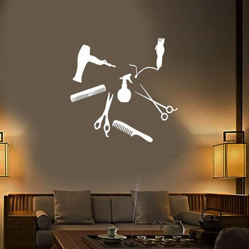 Modern Hair Cut Pvc Wall Art Stickers Fashion Wallsticker For Beauty Salon Wall Decal Vinyl Mural Removable Wall Sticker DW8774
Modern Hair Cut Pvc Wall Art Stickers Fashion Wallsticker For Beauty Salon Wall Decal Vinyl Mural Removable Wall Sticker DW8774