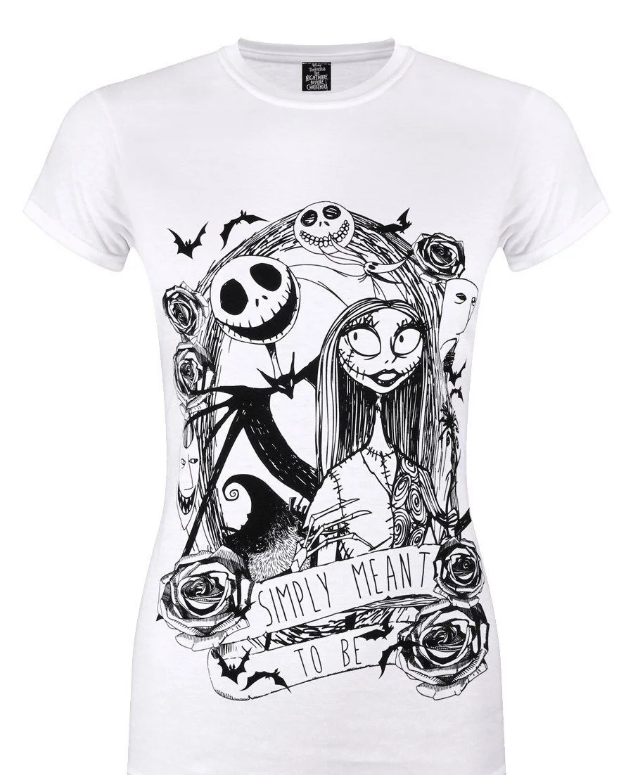 Women'S Tee The Nightmare Before Christmas Simply Meant To Be Women'S White T Shirt Women Shirts Hip Hop Style Streetwear
Women'S Tee The Nightmare Before Christmas Simply Meant To Be Women'S White T Shirt Women Shirts Hip Hop Style Streetwear