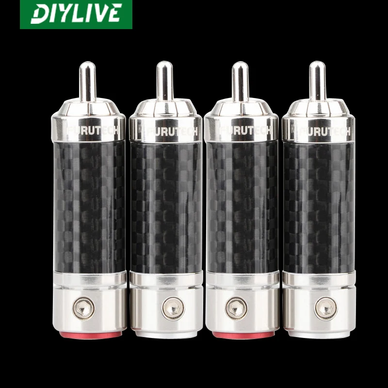 Кабель сигнала DIYLIVE Furutech CF-102(R) из углеродного волокна с родиевым покрытием