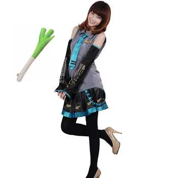 Anime Vocaloid Miku Hatsune Halloween Cosplay Costume kit Japanese Women Mid Dress Set Hatsune Miku Cosplay Wig
Anime Vocaloid Miku Hatsune Halloween Cosplay Costume kit Japanese Women Mid Dress Set Hatsune Miku Cosplay Wig