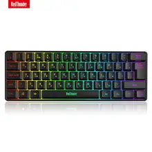 Mini Keyboard Gamer Mechanical-Feeling Backlit PS4 Redthunder 60-% Ultra-Compact Wired