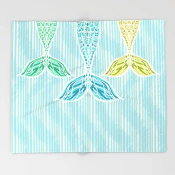 Mermaid Cartoon Throws for Sofa Cute Design Mermaids and Stripes Blankets Christmas Decorations for Home Custom Blanket
Mermaid Cartoon Throws for Sofa Cute Design Mermaids and Stripes Blankets Christmas Decorations for Home Custom Blanket