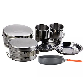 1 Set 9 Pcs Outdoor Camping Hiking Picnic Foldable Cookware: 8 Pcs Backpacking Lightweight Camp Cooking Gear & 1 Pcs Hard Alumin 
1 Set 9 Pcs Outdoor Camping Hiking Picnic Foldable Cookware: 8 Pcs Backpacking Lightweight Camp Cooking Gear & 1 Pcs Hard Alumin