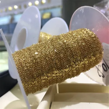 Genuine G18K Necklace Optional Cut Material O-chain Loose Chain DIY Handmade Earline Necklace Bracelet Ear Wire
Genuine G18K Necklace Optional Cut Material O-chain Loose Chain DIY Handmade Earline Necklace Bracelet Ear Wire