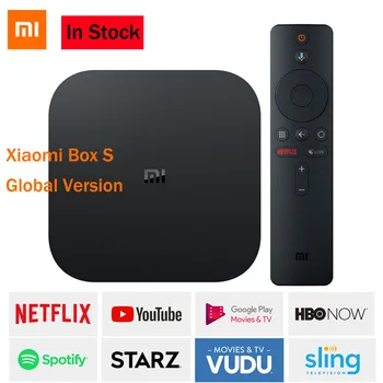 Xiaomi Mi TV Box S 4K HDR Android 8.1 2G+8G WIFI BT 4.2 Streaming Media Player Netflix YTB Google Cast IPTV Box Global Version 
Xiaomi Mi TV Box S 4K HDR Android 8.1 2G+8G WIFI BT 4.2 Streaming Media Player Netflix YTB Google Cast IPTV Box Global Version