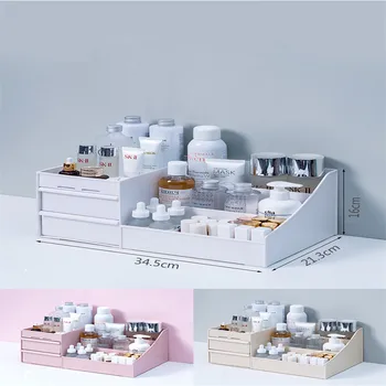 Bearpaw 1 Pcs Plastic Large Capacity Drawer Type Cosmetic Storage Box Portable Big Desktop Dressing Table Cosmetic Case Tools
Bearpaw 1 Pcs Plastic Large Capacity Drawer Type Cosmetic Storage Box Portable Big Desktop Dressing Table Cosmetic Case Tools