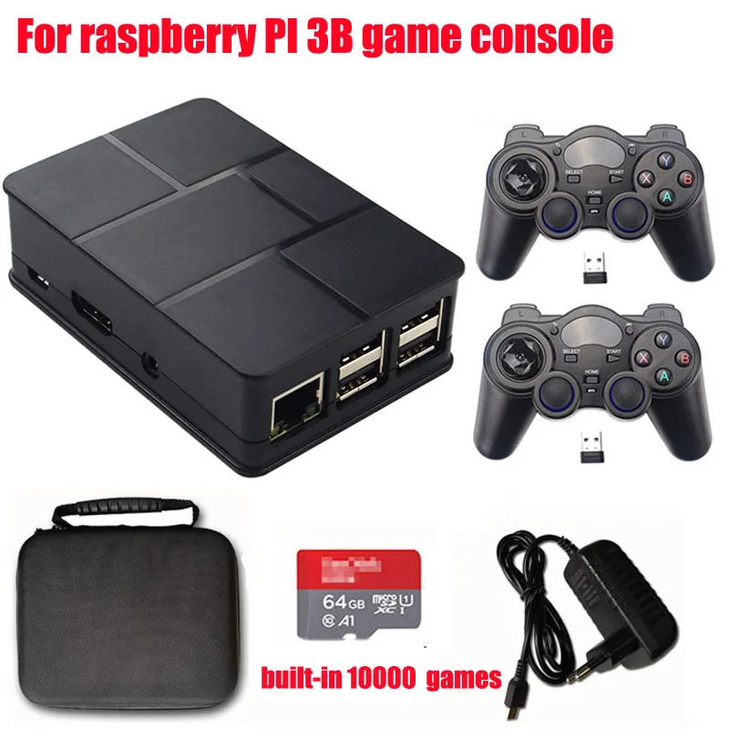 Retro Video Game Console HDMI 64GB Memory for Raspberry pi 3B Handheld Game Player 2.4G Wireless handle Built-In 10000 games
Retro Video Game Console HDMI 64GB Memory for Raspberry pi 3B Handheld Game Player 2.4G Wireless handle Built-In 10000 games