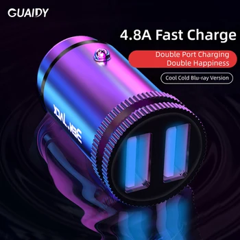 Metal Smart QC Car Charger Mini Phone Adapter Accessories Cigarette Lighter Protection Dual USB For Samsung Xiaomi Compatible
Metal Smart QC Car Charger Mini Phone Adapter Accessories Cigarette Lighter Protection Dual USB For Samsung Xiaomi Compatible
