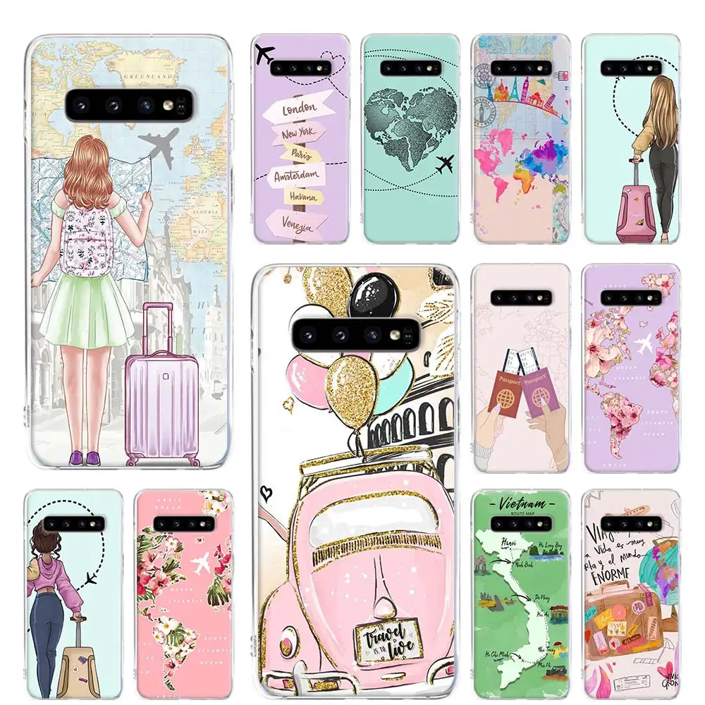Мягкий чехол для Samsung Galaxy S10 S10e S20 Ultra S7 S8 S9 Plus + Note 8 9 10 10|Бамперы| |