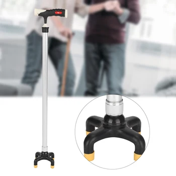 Aluminum Alloy Elderly Walking Cane Adjustable Height Anti-Slip Four-Leg Walking Stick Crutches for Old People Mountain Climbers
Aluminum Alloy Elderly Walking Cane Adjustable Height Anti-Slip Four-Leg Walking Stick Crutches for Old People Mountain Climbers
