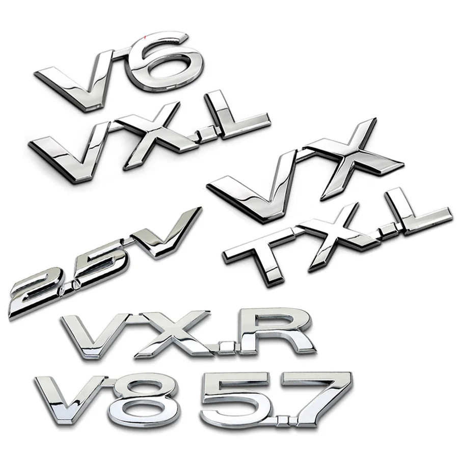2 5 V V6 V8 VX VXR TXL VXL Эмблема для Toyota Reiz Land Cruiser Prado Rav4 Tundra наклейка на крышку багажника