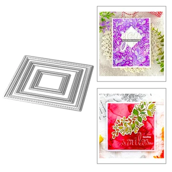 2020 New Square Diamond Nesting Frame Border Hot Metal Cutting Dies Foil For Scrapbooking Paper and Card Making Craft No Stamps 
2020 New Square Diamond Nesting Frame Border Hot Metal Cutting Dies Foil For Scrapbooking Paper and Card Making Craft No Stamps