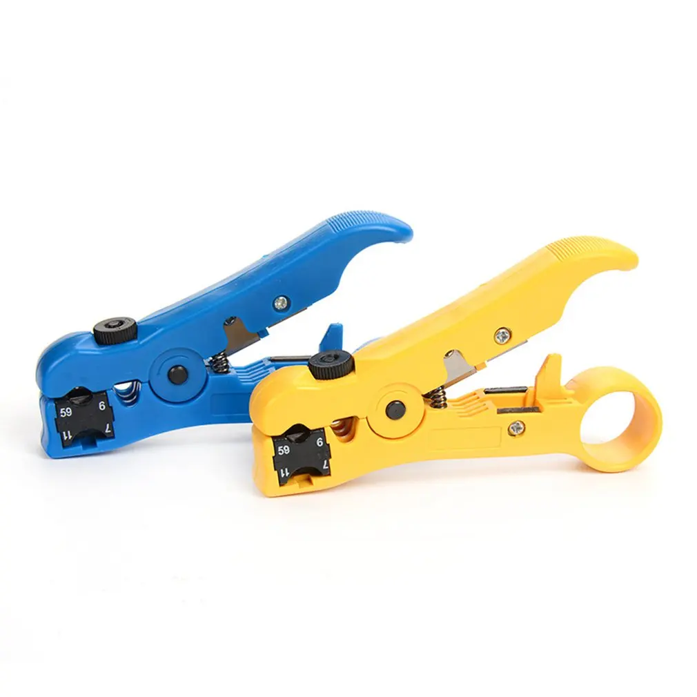 Universal Network Cable Stripper Cutter Stripping Pliers Tool Flat or Round UTP Cat5 Cat6 Wire Coax Coaxial Stripping Tool
Universal Network Cable Stripper Cutter Stripping Pliers Tool Flat or Round UTP Cat5 Cat6 Wire Coax Coaxial Stripping Tool