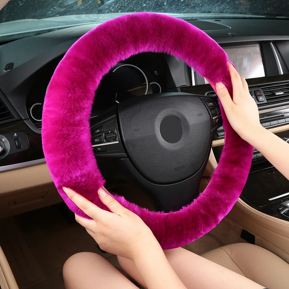 Authentic Sheepskin Car Stretch-on Steering Wheel Cover Soft Australian Wool Vehicle Non-slip Wheel Cushion Protector
Authentic Sheepskin Car Stretch-on Steering Wheel Cover Soft Australian Wool Vehicle Non-slip Wheel Cushion Protector